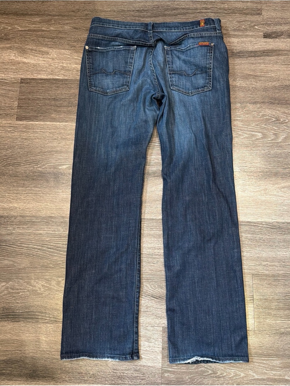 7 For All Mankind Jeans Austyn Straight Blue Men’s 34 Made in USA - Picture 2 of 8